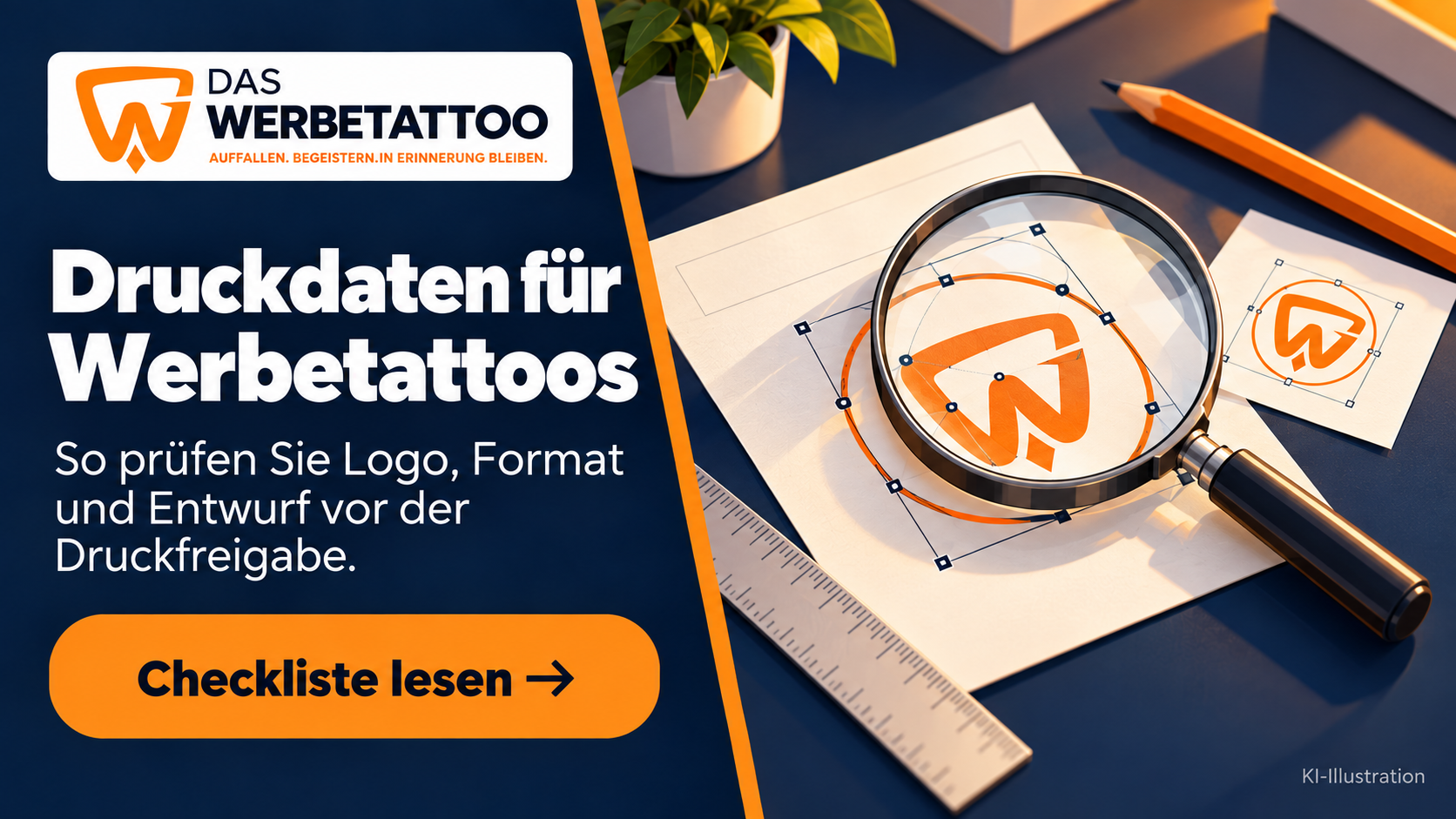 Beitragsbild: Druckdaten für Werbetattoos: Checkliste zur Freigabe